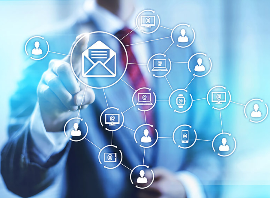 41493496 - email marketing business concept connectivity illustration